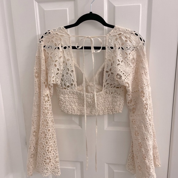 Free People Crochet Maxi Skirt Set Yesenia Set - Picture 8 of 9